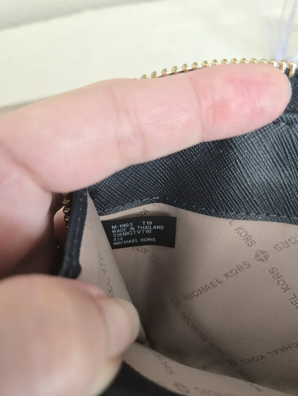 Michael Kors Large Navy Signature Zip-Around Wallet